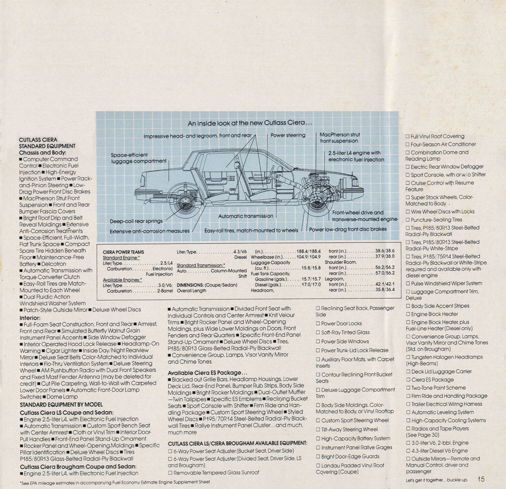 1983 Oldsmobile Cutlass Brochure Page 9